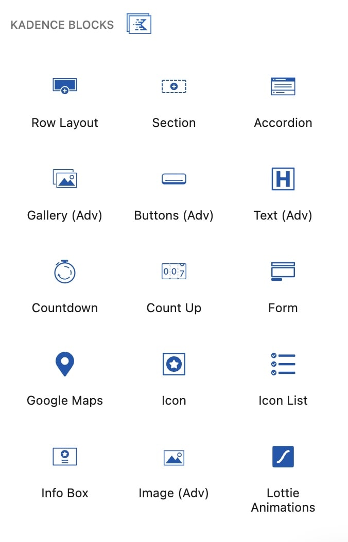 Kadence Blocks pro extension gallery allows you to customize your WordPress blog even further