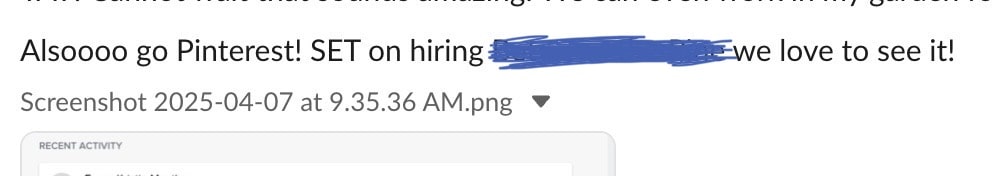 Client results from pinning on Pinterest.